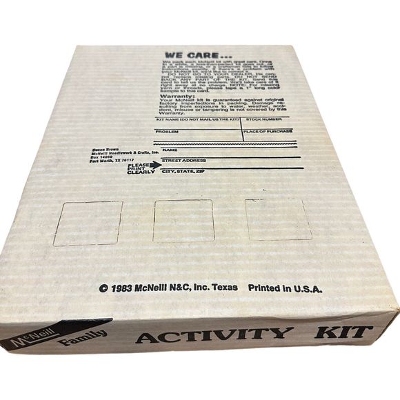 VTG McNeill LARGE Latch Hook Rug Kit 1983 No. 7611 Balloon II Wall Decor Hanging - Picture 14 of 16